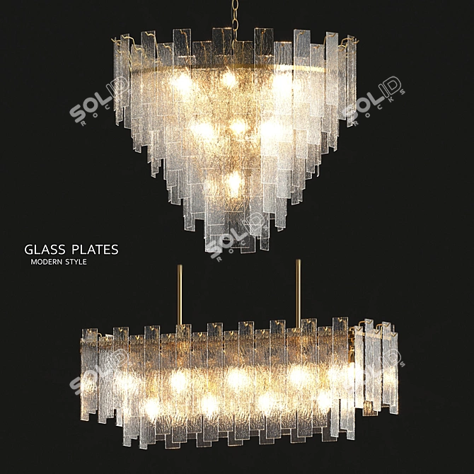 Favor Collection: Charming Chandelier Lamps 3D model image 1