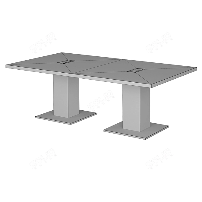 KYU Light Meeting Table 3D model image 2