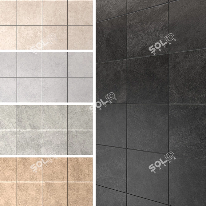 Urban Equipe Wall/Floor Tiles – Stylish Spanish Design 3D model image 1