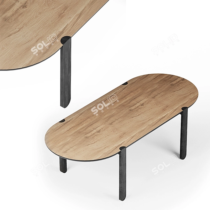 Sleek Miniforms Ovo Table 3D model image 5