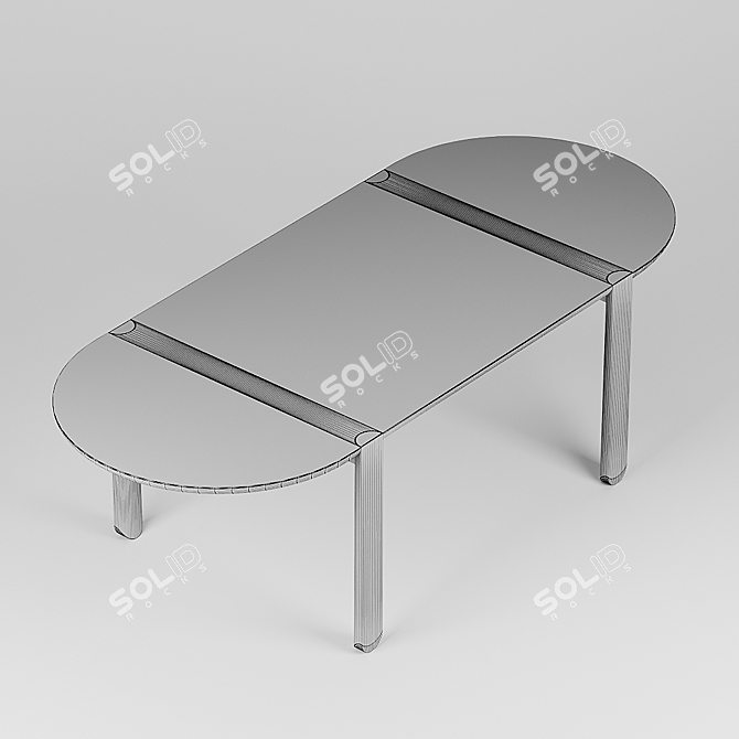 Sleek Miniforms Ovo Table 3D model image 6