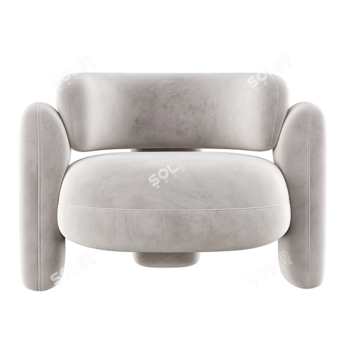  Embrace Armchair: Modern Comfort 3D model image 2