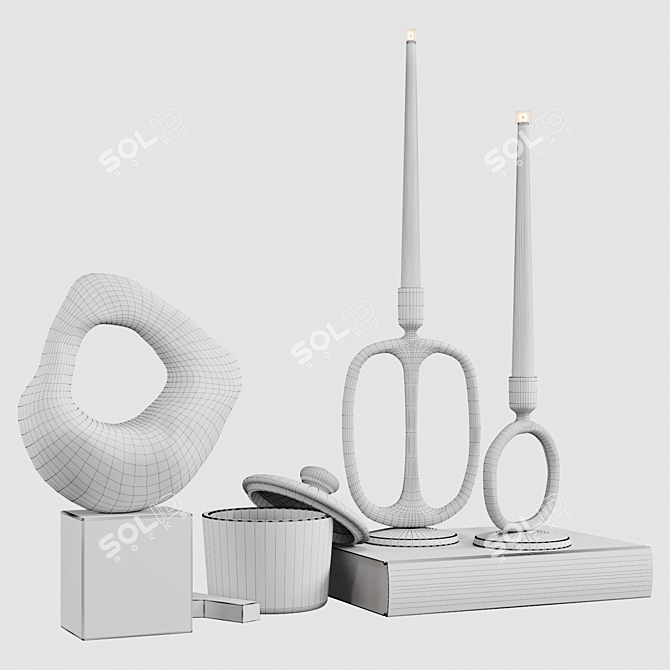 Elegant Decor Set: Contemporary Charm 3D model image 3