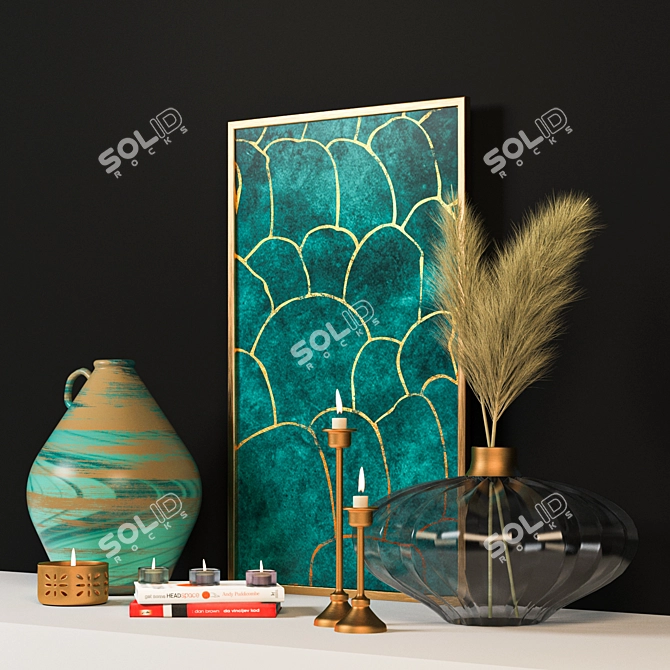 Elegant Decor Set 3D model image 2