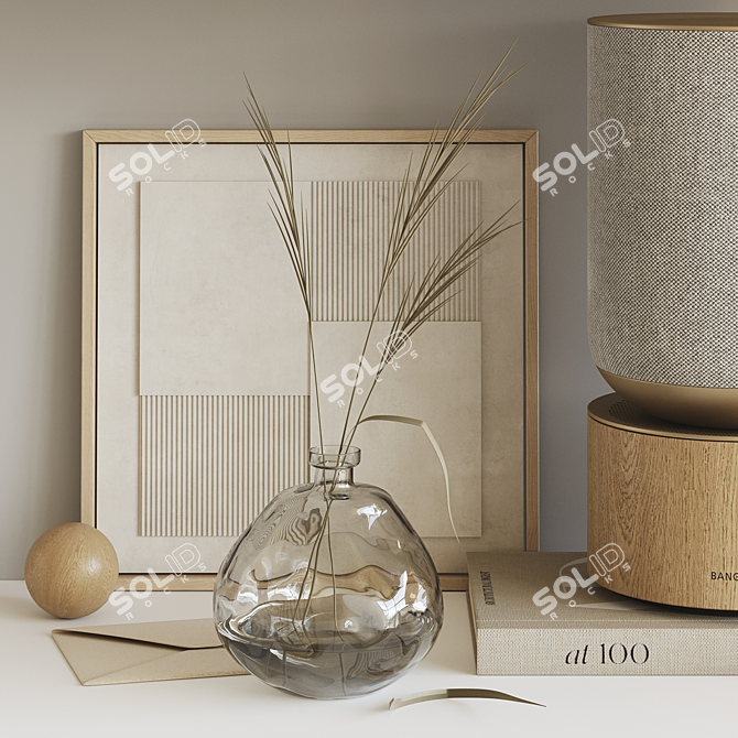 Elegant Decor Set with Bang & Olufsen Speaker 3D model image 2