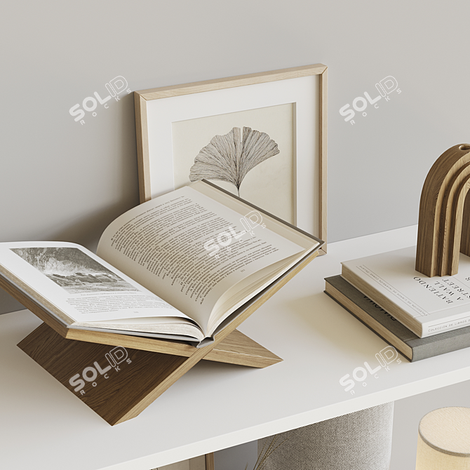 Elegant Decor Set with Bang & Olufsen Speaker 3D model image 3