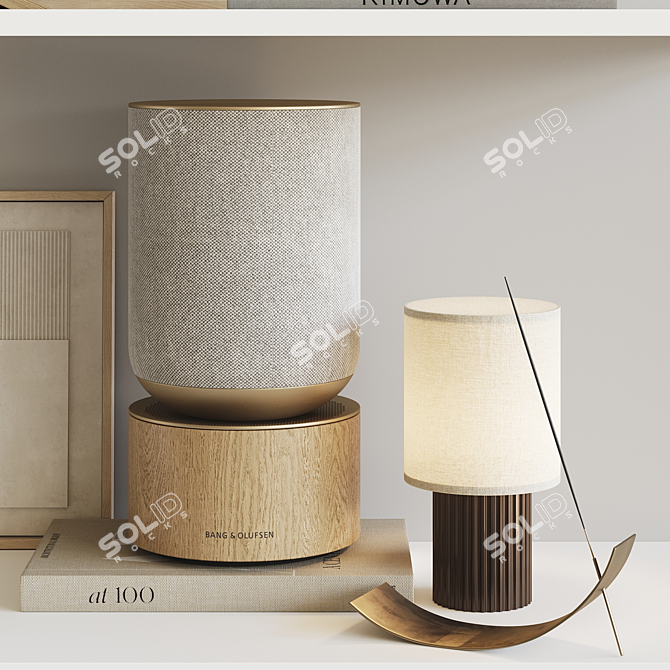 Elegant Decor Set with Bang & Olufsen Speaker 3D model image 4