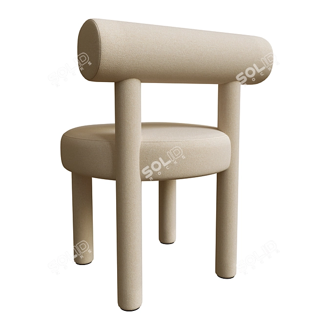 Bauhaus-inspired Gropius Chair 3D model image 2