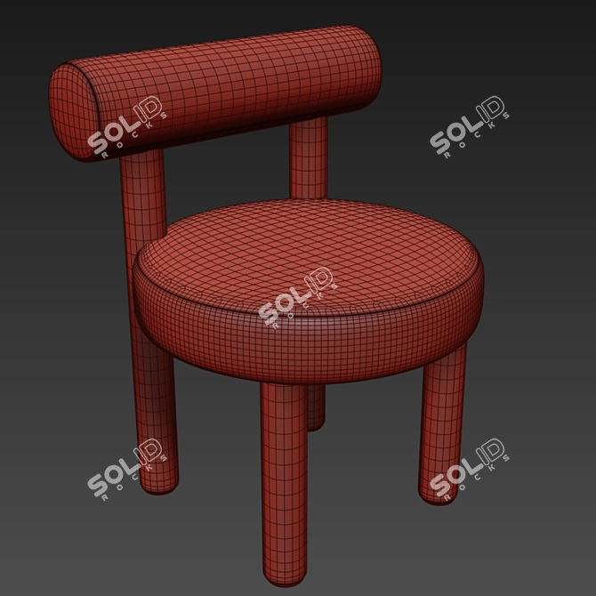 Bauhaus-inspired Gropius Chair 3D model image 3