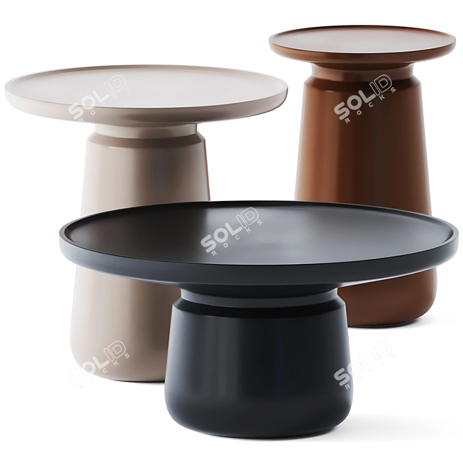Elegant Coffee Side Tables: Altana by MMairo 3D model image 1