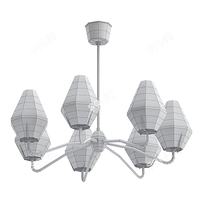 Sleek Swedish Ceiling Lamp: ASEA 3D model image 2