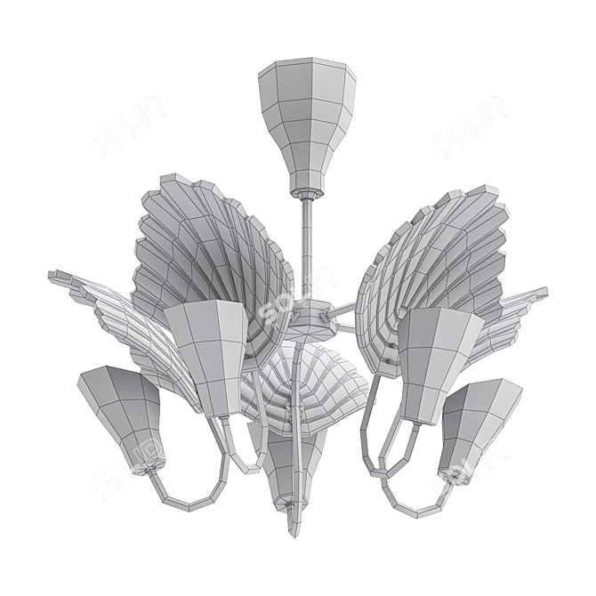 Sleek Nordic Design Ceiling Lamp 3D model image 2