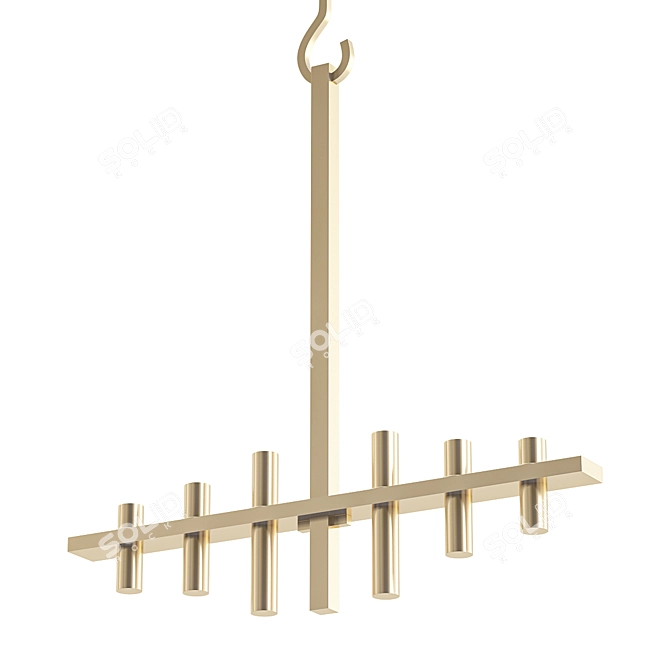 Elegant Markaryd Chandelier 3D model image 1