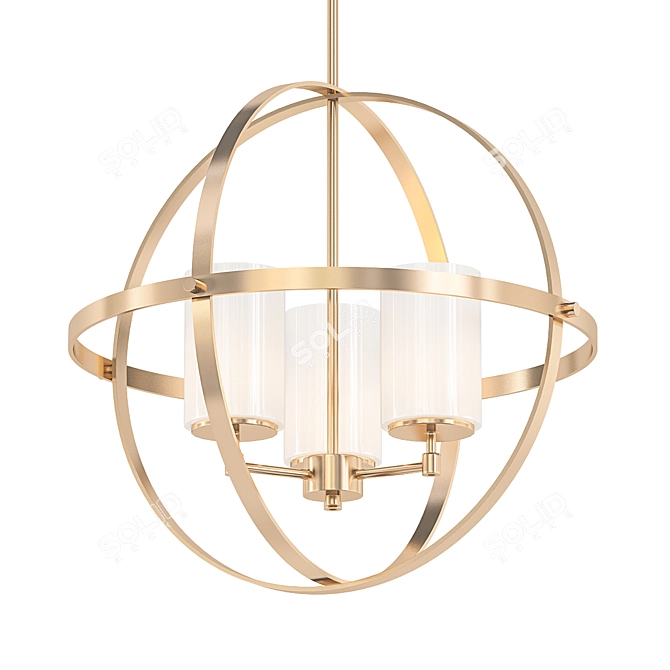 Romatti ALTURAS Brass Chandelier 3D model image 1
