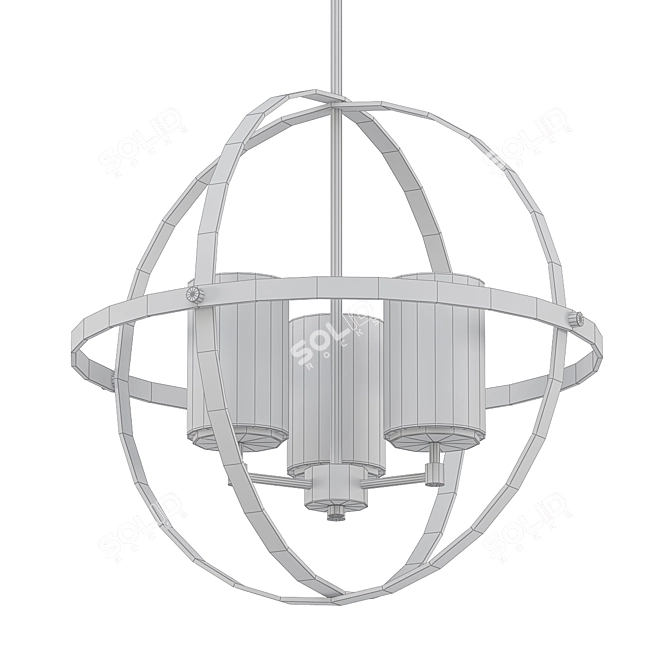 Romatti ALTURAS Brass Chandelier 3D model image 2
