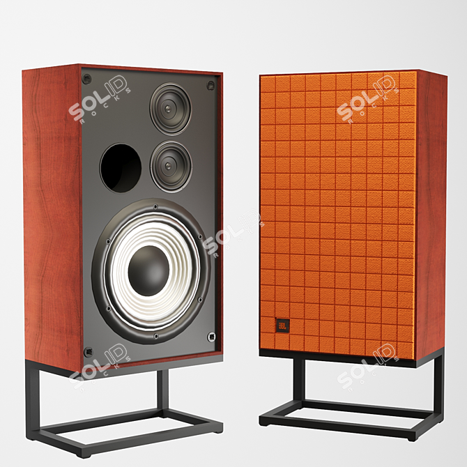 Ultra Bass Stand Speakers 3D model image 6