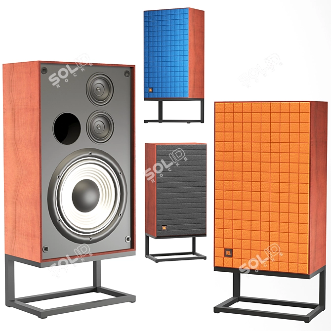 Ultra Bass Stand Speakers 3D model image 9