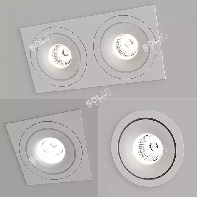 Modern LED ORBITA Collection - Stylish and Efficient Lighting 3D model image 3