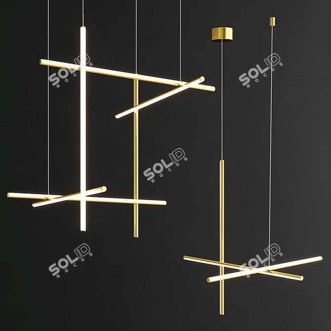 Sophisticated Pendant Lighting: COORDINATES Collection 3D model image 2