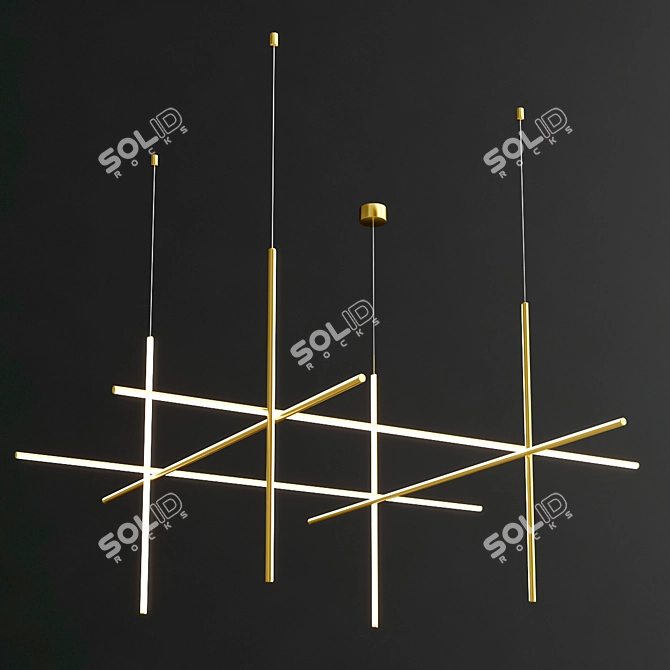 Sophisticated Pendant Lighting: COORDINATES Collection 3D model image 6