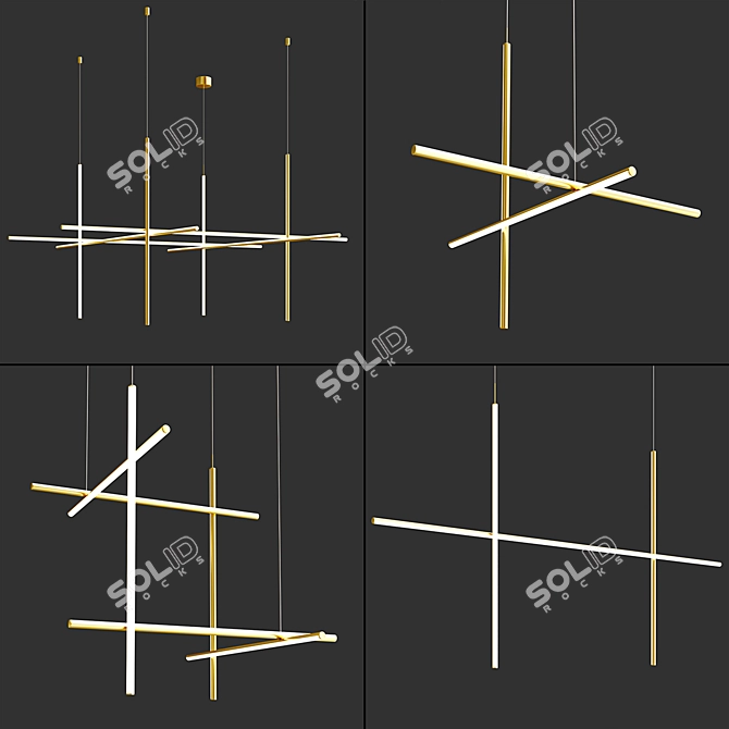Sophisticated Pendant Lighting: COORDINATES Collection 3D model image 7