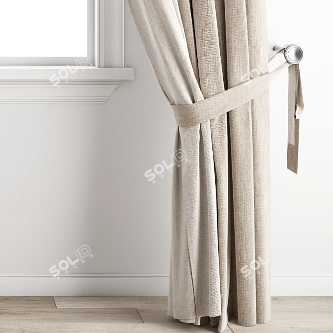 Polygonal Curtain Model 3D model image 4