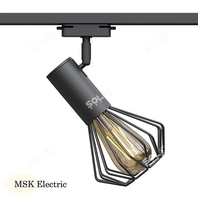 Modern Loft Track Lamp 3D model image 1