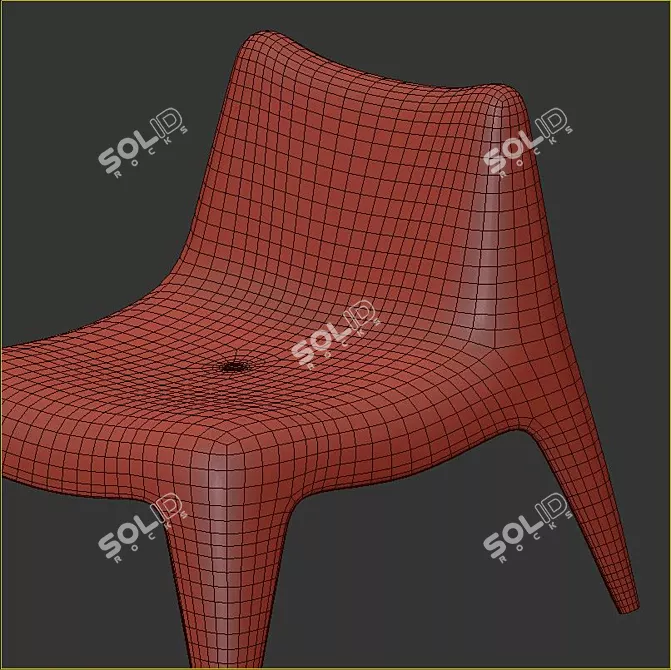 Outdoor Chair and Table Set 3D model image 4