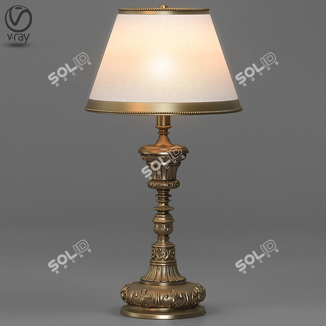 Versatile Fabric Metal Lamp 3D model image 6