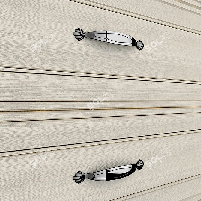 Tiffany 1V2S Showcase Cabinet: Elegant & Spacious 3D model image 3