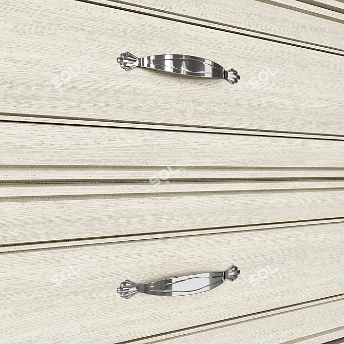 Tiffany 1V2S Showcase Cabinet: Elegant & Spacious 3D model image 5