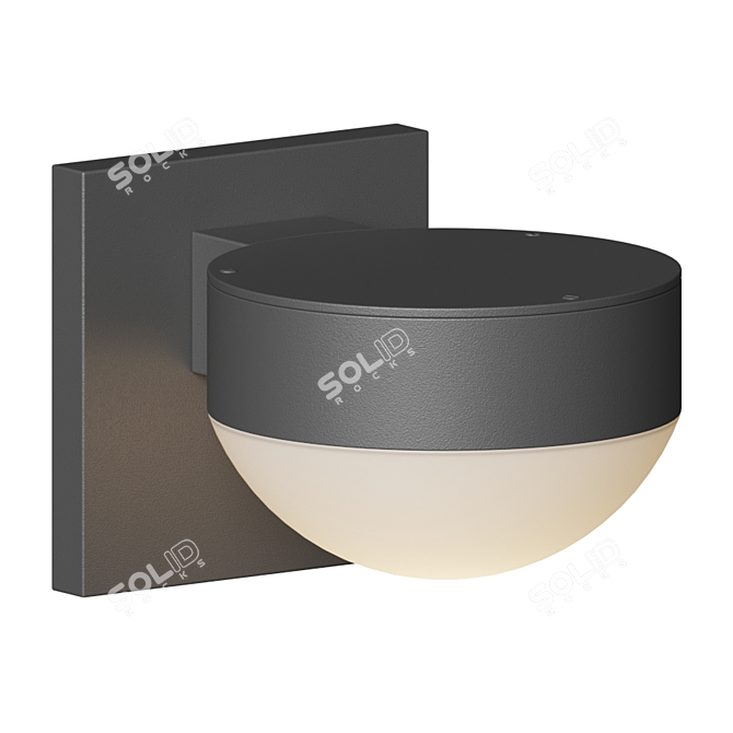 Reals Outdoor Downlight - Elegant, Textured Finish 3D model image 3