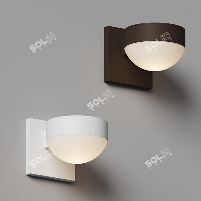 Reals Outdoor Downlight - Elegant, Textured Finish 3D model image 4