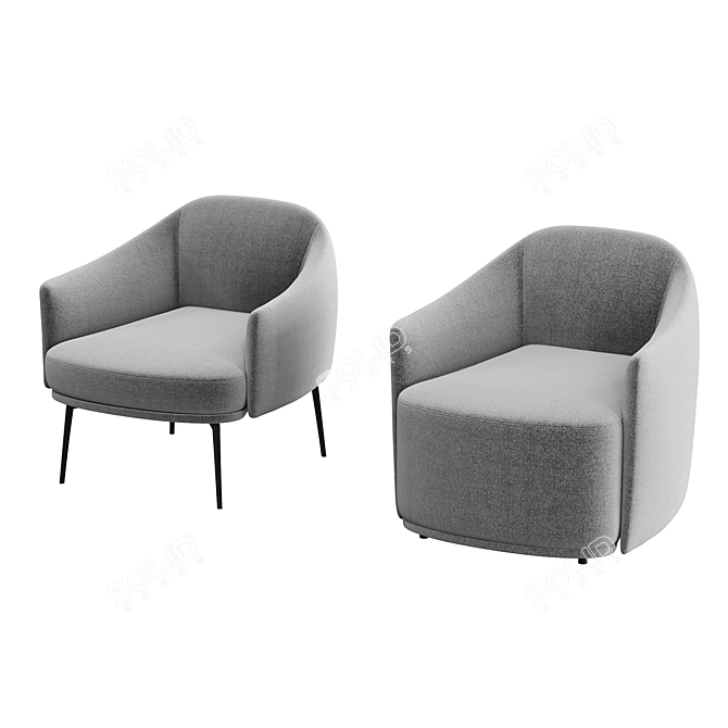 Elevate Your Comfort with Olta Armchair 3D model image 2