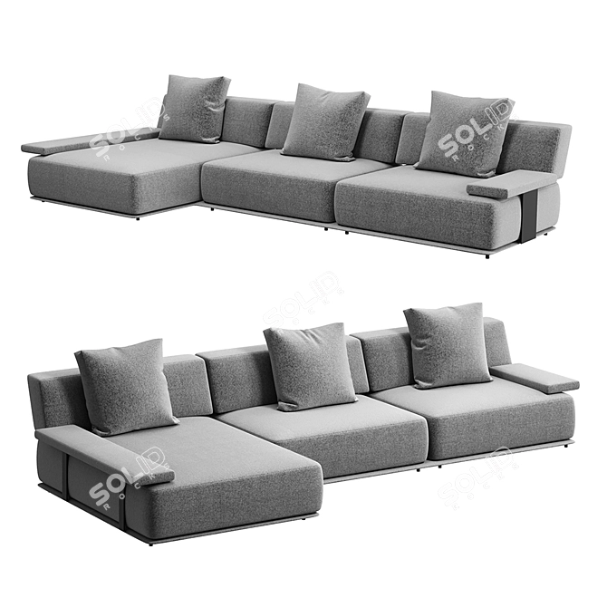 Elegant Olta Sofa: Stylish Comfort 3D model image 1