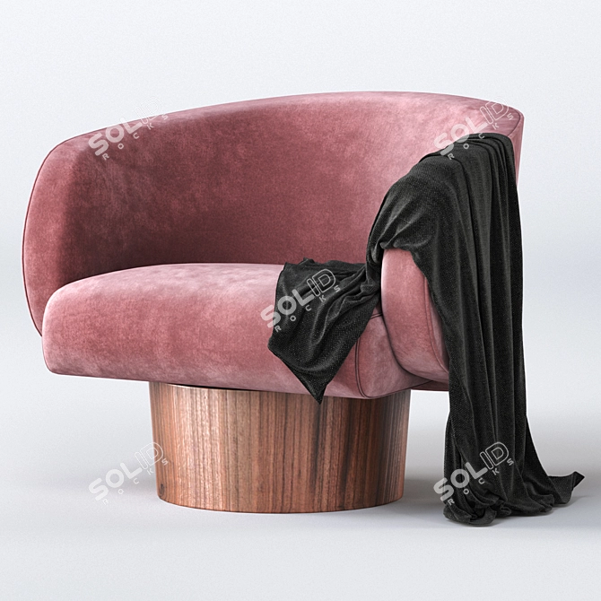 Modern Rotunda Chair: Stylish, Sleek, and Comfortable 3D model image 3