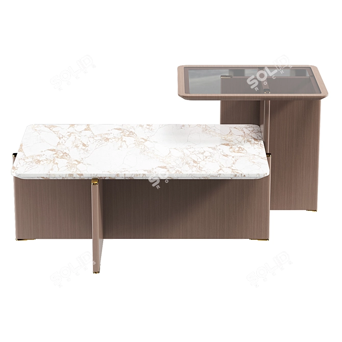 Vintage Getty Center Table | 2013 Design 3D model image 3