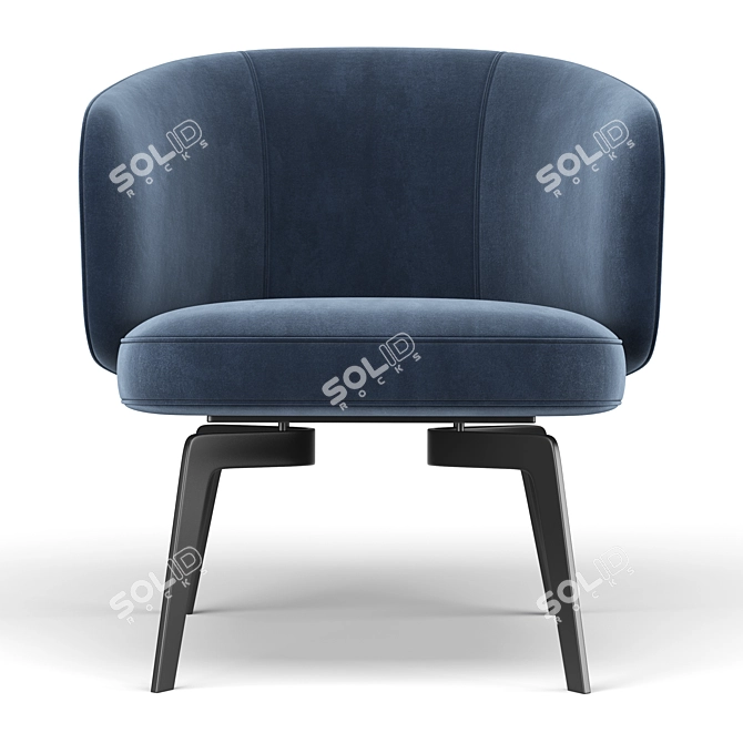 Sleek Bece Armchair: Contemporary Elegance by Lema 3D model image 3