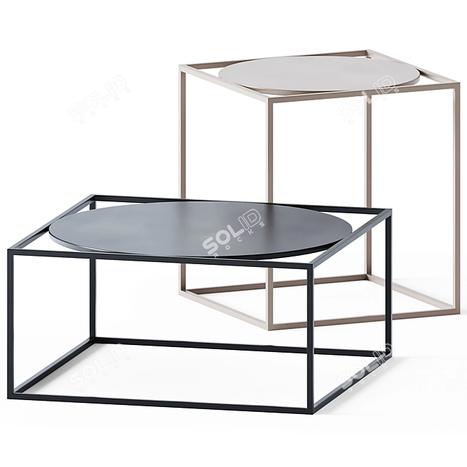 Norrebro Metal Coffee Tables 3D model image 1