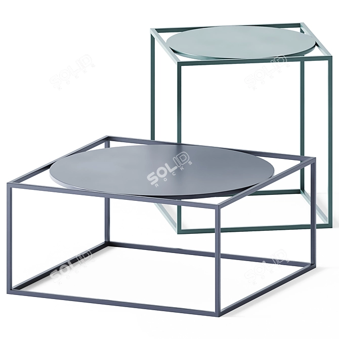 Norrebro Metal Coffee Tables 3D model image 2