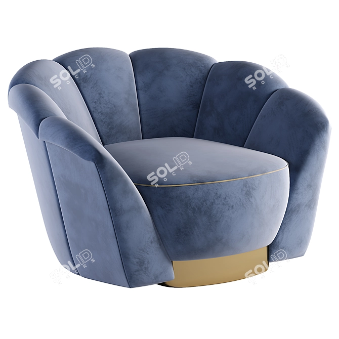 Modern Armchair 3D Model 3D model image 1