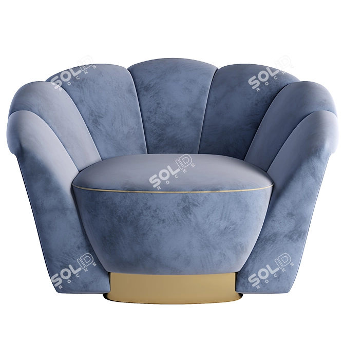 Modern Armchair 3D Model 3D model image 2