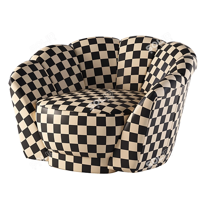 Modern Armchair 3D Model 3D model image 4