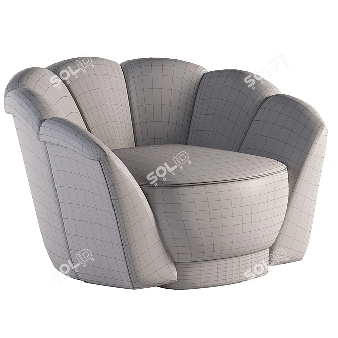 Modern Armchair 3D Model 3D model image 5