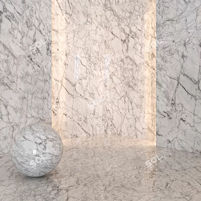 Elegant White Marble №3 3D model image 2