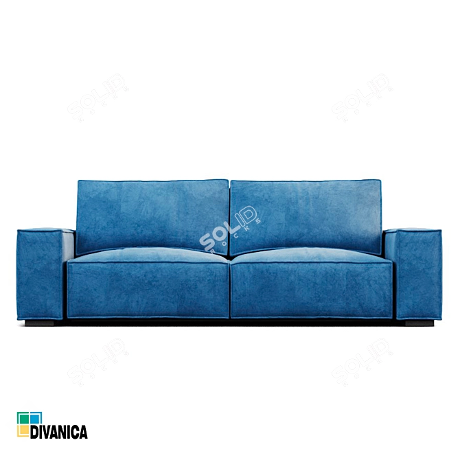 Premium Quality Milan Sofa: Customizable and Eco-Friendly 3D model image 1