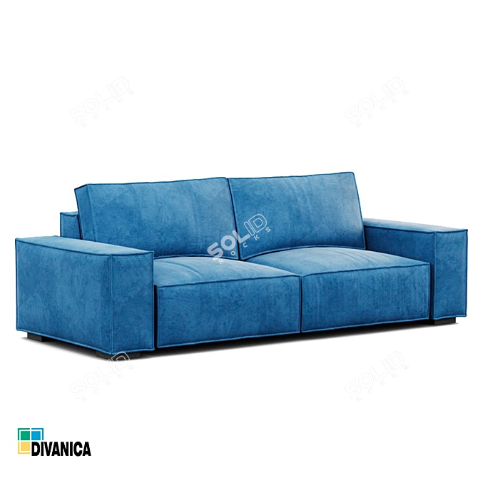 Premium Quality Milan Sofa: Customizable and Eco-Friendly 3D model image 2