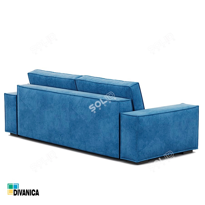 Premium Quality Milan Sofa: Customizable and Eco-Friendly 3D model image 3