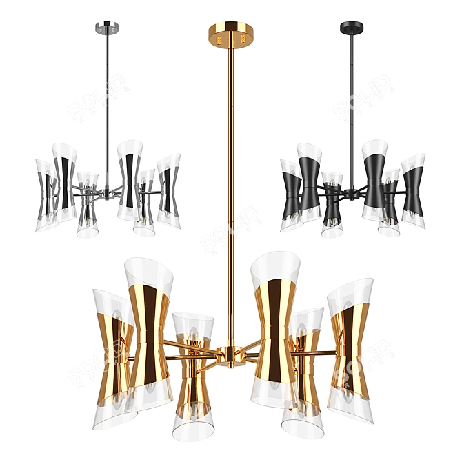 Strato Lightstar Pendant Chandelier 3D model image 2