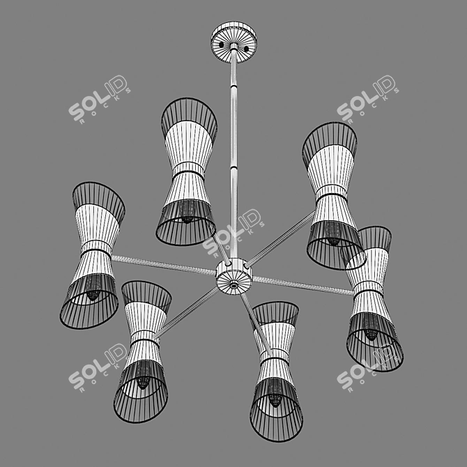 Strato Lightstar Pendant Chandelier 3D model image 3